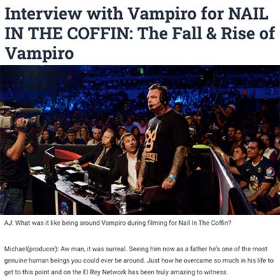 Interview with Vampiro for NAIL IN THE COFFIN: The Fall & Rise of Vampiro